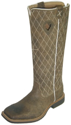 Twisted X CBK0004 for $99.99 Children's Square Toe Western Boot with Coffee Distressed Leather Foot and a New Wide Toe